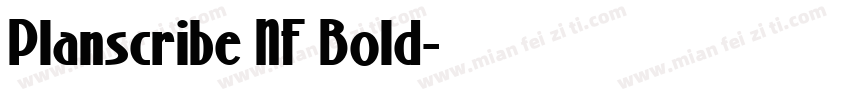 Planscribe NF Bold字体转换